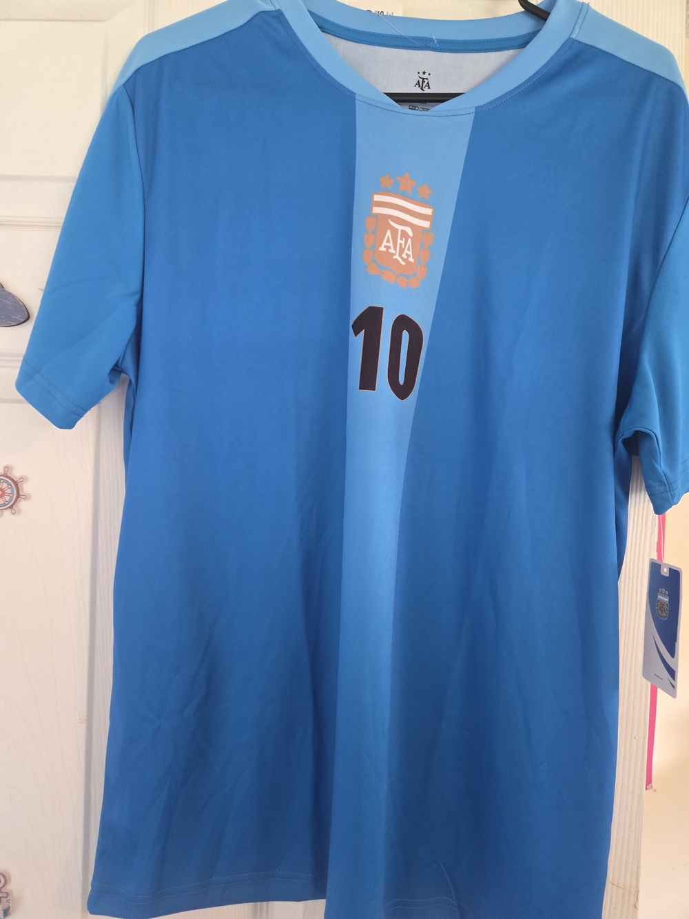 Lionel MESSI Argentina Light Blue #10 Alternate Soccer Jersey FIFA WORLD CUP